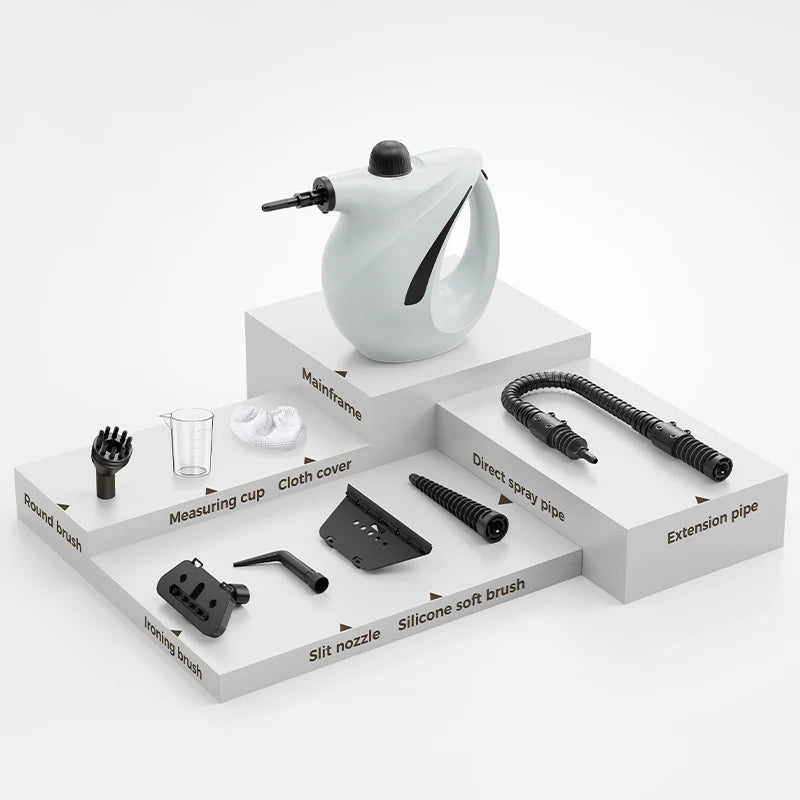 Pressurized Handheld Steam Cleaner for Home - Portable Multi-purpose High Pressure Deep Multi-surface Cleaning Steamer Machine