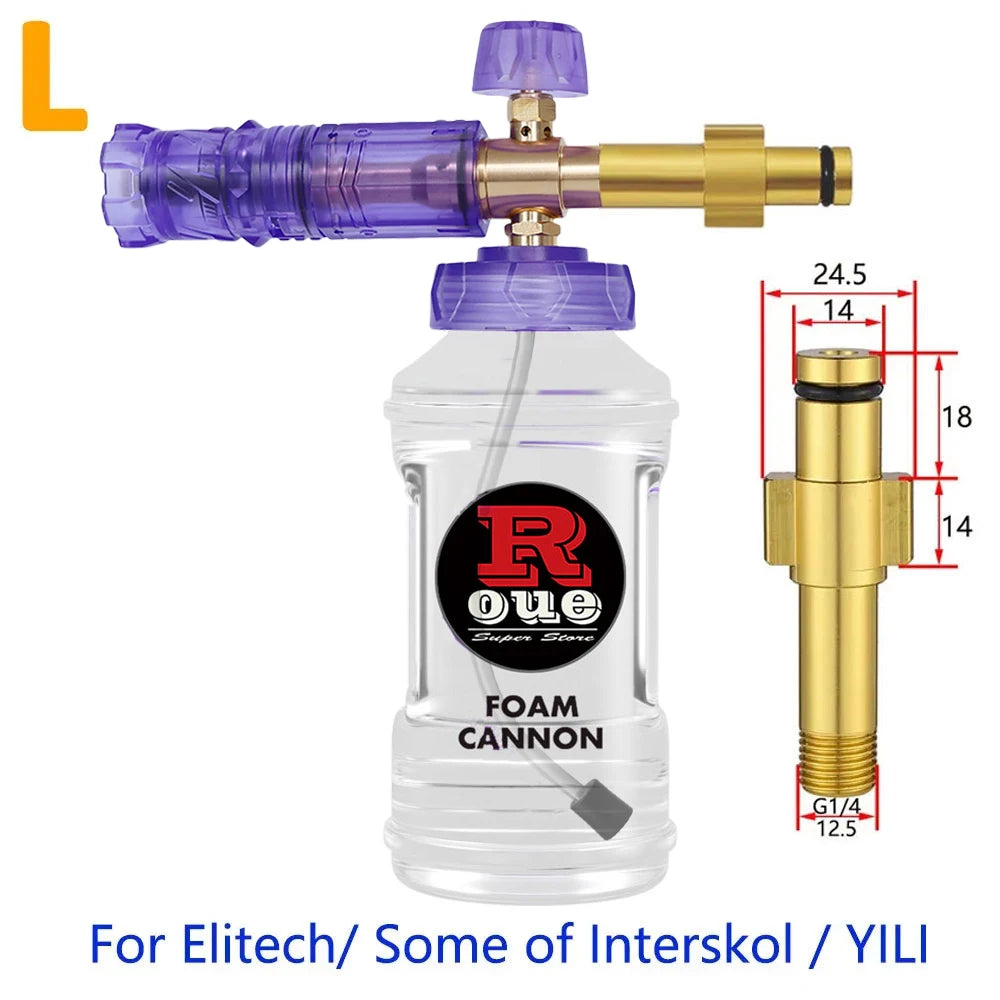 Pressure Washer  Snow Foam Lance Foam Nozzle Car Wash Foam Maker for parkside Karcher Elitech Bort AR Bosch Pressure Washer