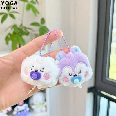 2025 Anime New BT21 Plush Toy Fashion Cartoon Korean Popular Plush Toy Pendant Backpack Keychain Pendant Accessories Girl Gifts