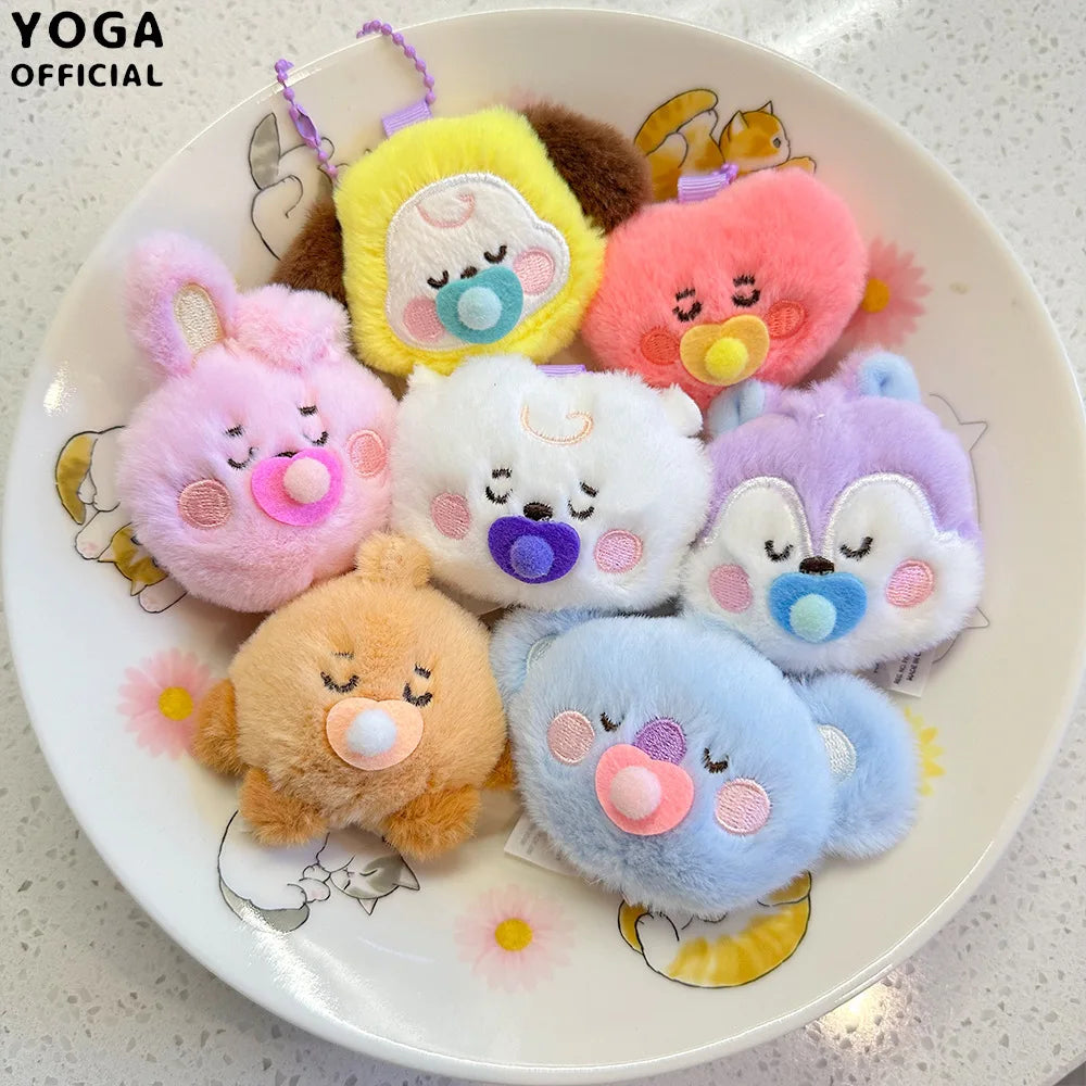 2025 Anime New BT21 Plush Toy Fashion Cartoon Korean Popular Plush Toy Pendant Backpack Keychain Pendant Accessories Girl Gifts
