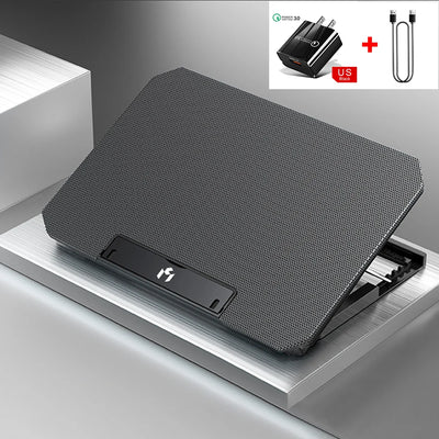 Laptop Cooler For Macbook Air Pro Dell 13-17 inch Gaming Notebook Cooling Pad Aluminum Alloy Heat Sink Fan Laptop Stand Radiator