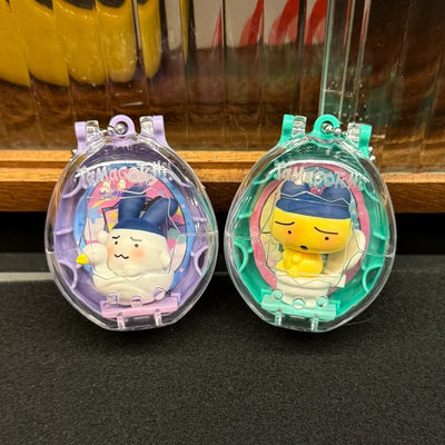 Original Bandai Tamagotchi Spare Time Series2 Pooptime Pendant Bean Mr.Koigari Doll Box Toy Collectible Anime Game Figurine Toys