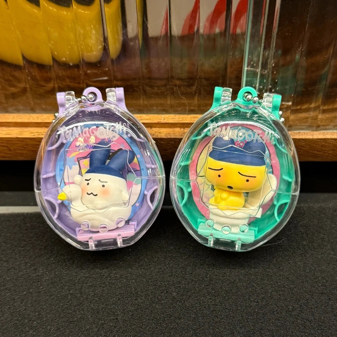 Original Bandai Tamagotchi Spare Time Series2 Pooptime Pendant Bean Mr.Koigari Doll Box Toy Collectible Anime Game Figurine Toys