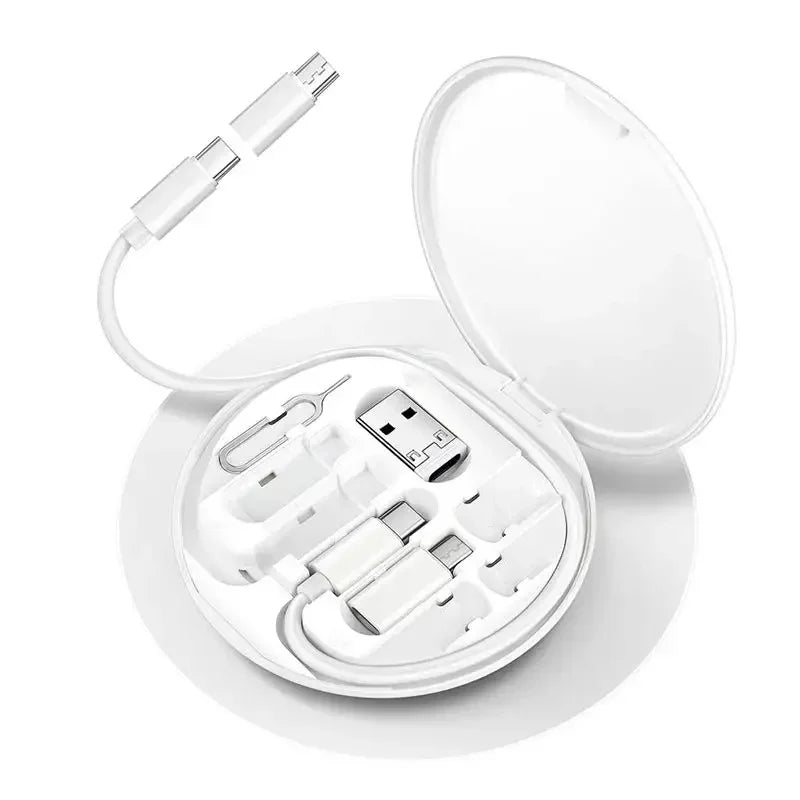 Multi USB Type C to C 60W Charging Adapter Cable Kit USB C to Lighting Conversion Set USB A & Type C to Micro/Type C/Lighting