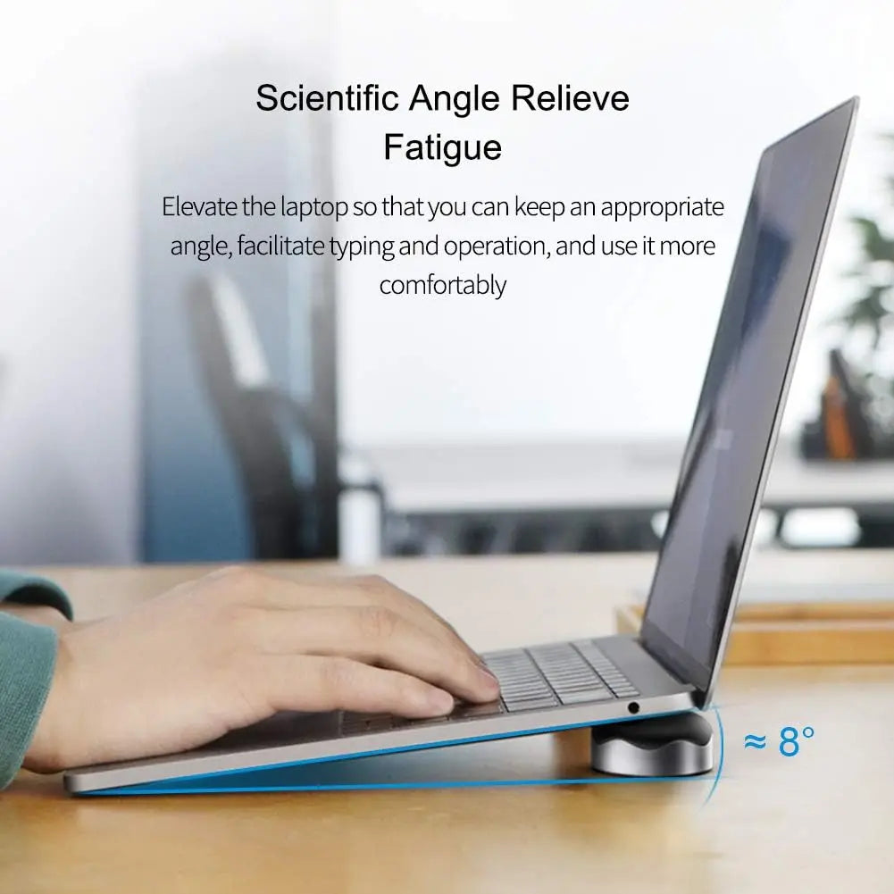 Laptop Cooling Pad Hagibis Ergonomic Laptop Stand Small Invisible Cooler Ball Portable Magnetic Foot Heat for MacBook Computer