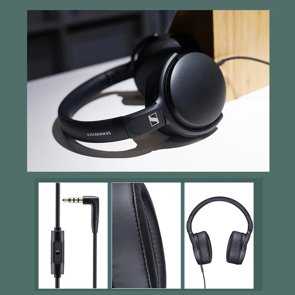 Sennheiser HD 400S Wired Professional Studio Headphones With Microphone Over Ear HiFi Monitor Music Headset Earphone