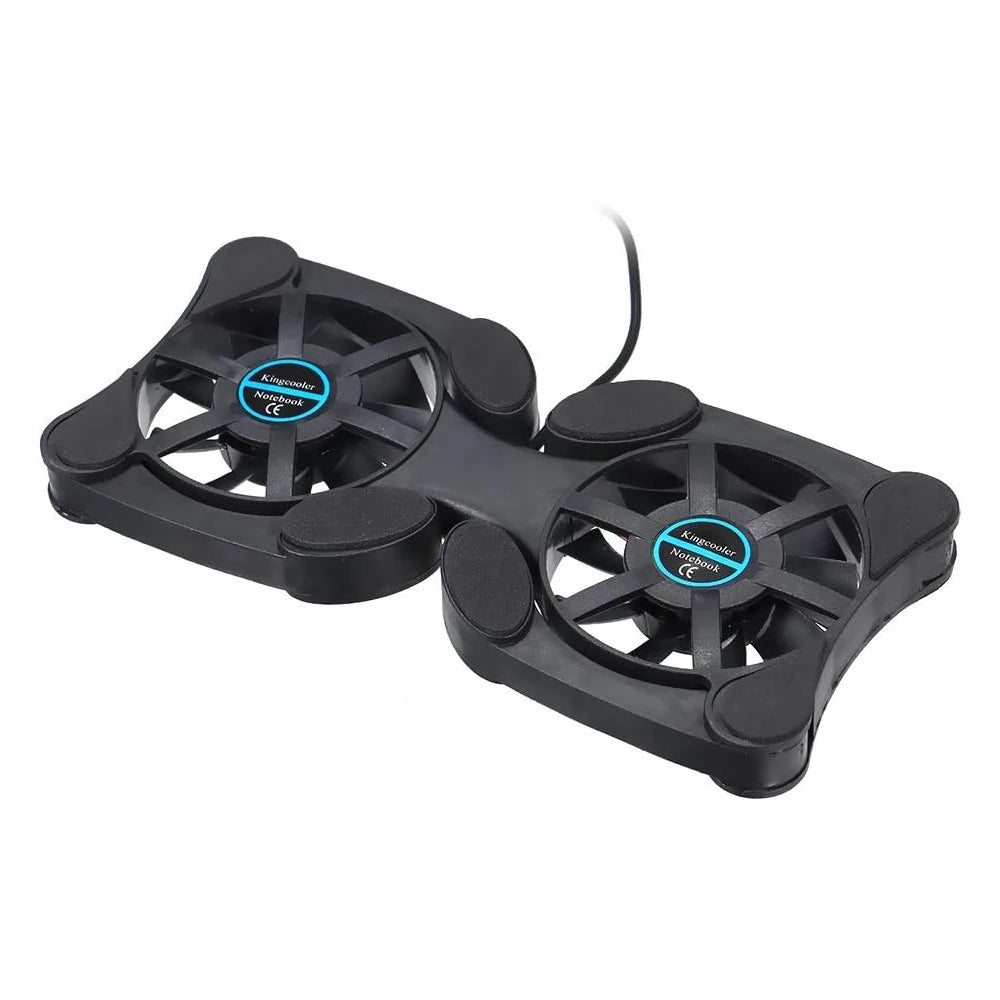 Foldable Cooling Pad Laptop Cooler with Double Fans Laptop Stand USB Powered for 7-15 inch Notebook PC LCD Display Cooler Holder