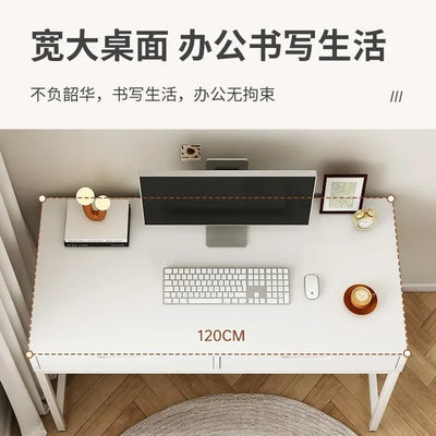 Home Computer Desk with Storage Shelves Modern Executive Study