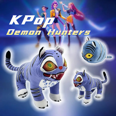 2025 New TreasuringU New Kpop Demon Plush Toys Game Hunters Tiger Stuffed Toy Doll Birthday Gifts