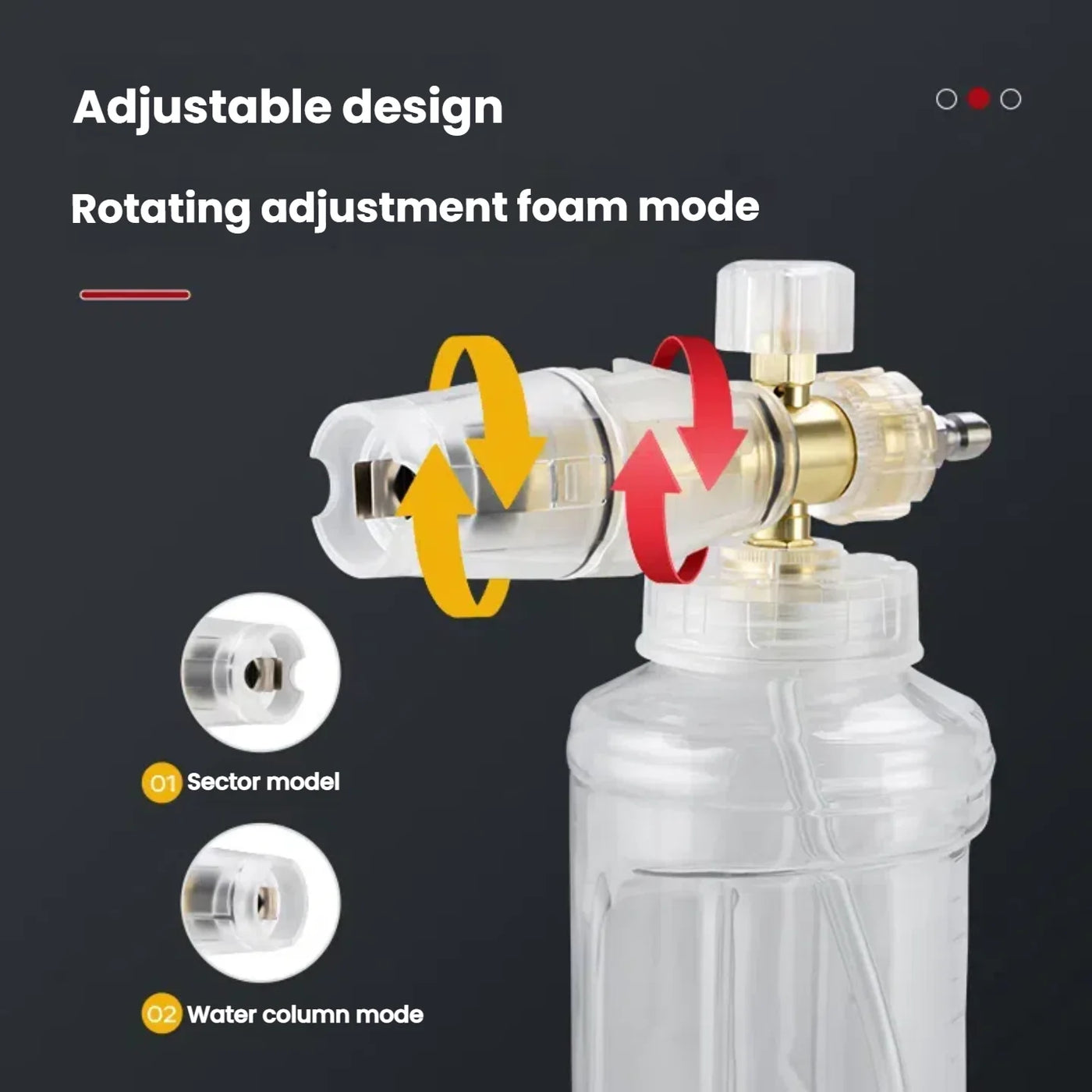 Pressure Washer Foam Cannon， Foam Generator Snow Foam Lance， 1/4” Quick Connector， Adjustable Sprayer Nozzle，Pressure Washer Kit