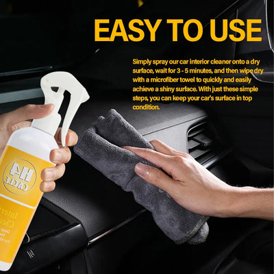 Car Cleaner Interior Spray Stain Dirt Removal for Car Seats and Surfaces for Seats Headliners Leather Fabric and Headliners