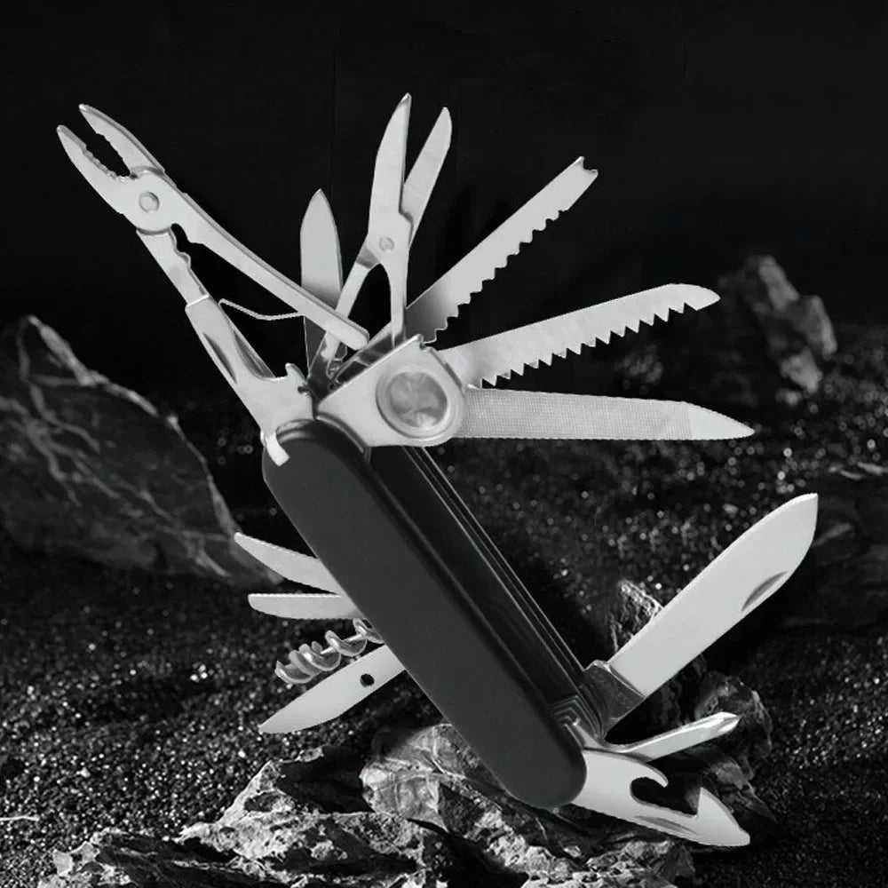 Multifunctional Pocket Knife 30 Basic Functions Multitool Swiss Hand Tools Army Knife Outdoor Camping EDC Gear Survival Knives