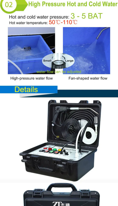 Air conditioning professional cleaning equipment steam cleaner for home