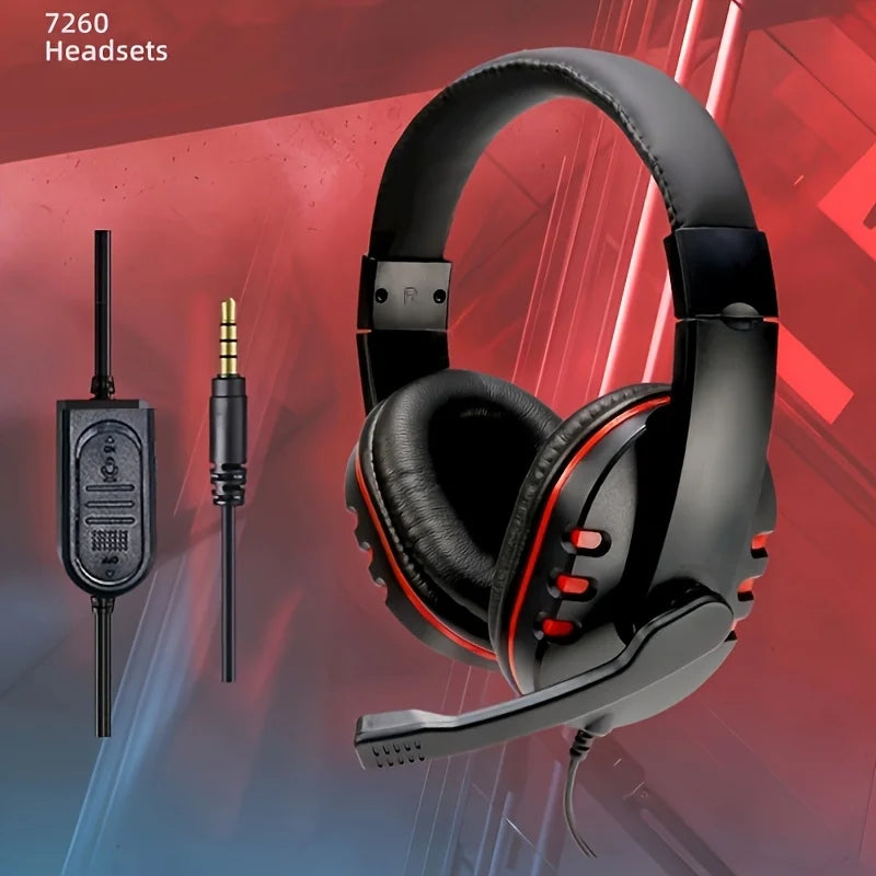 7260 Wired Headphones with Microphone，Suitable for work meetings