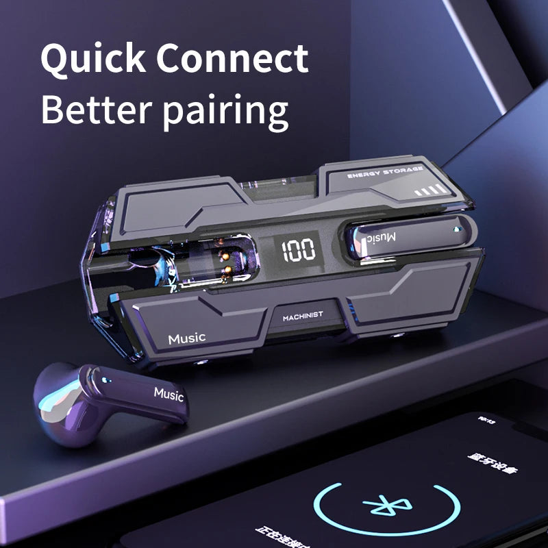 Wireless  Bluetooth earphones TWS  Touch Headset Sports Stereo Gaming Headset With Microphone For Universal Gaming
