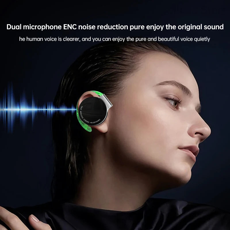 Open Ear Headphones TWS Noise Cancelling Headphones Bluetooth Earpiece Bluetooth Headset Runnning Headphones Workout Headphones