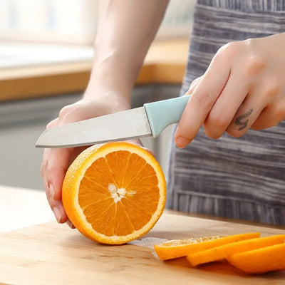 Portable Ceramic Knife Set of Three, Multi-functional Fruit and Vegetable Knives, Dormitory Family Student Kitchen Tools