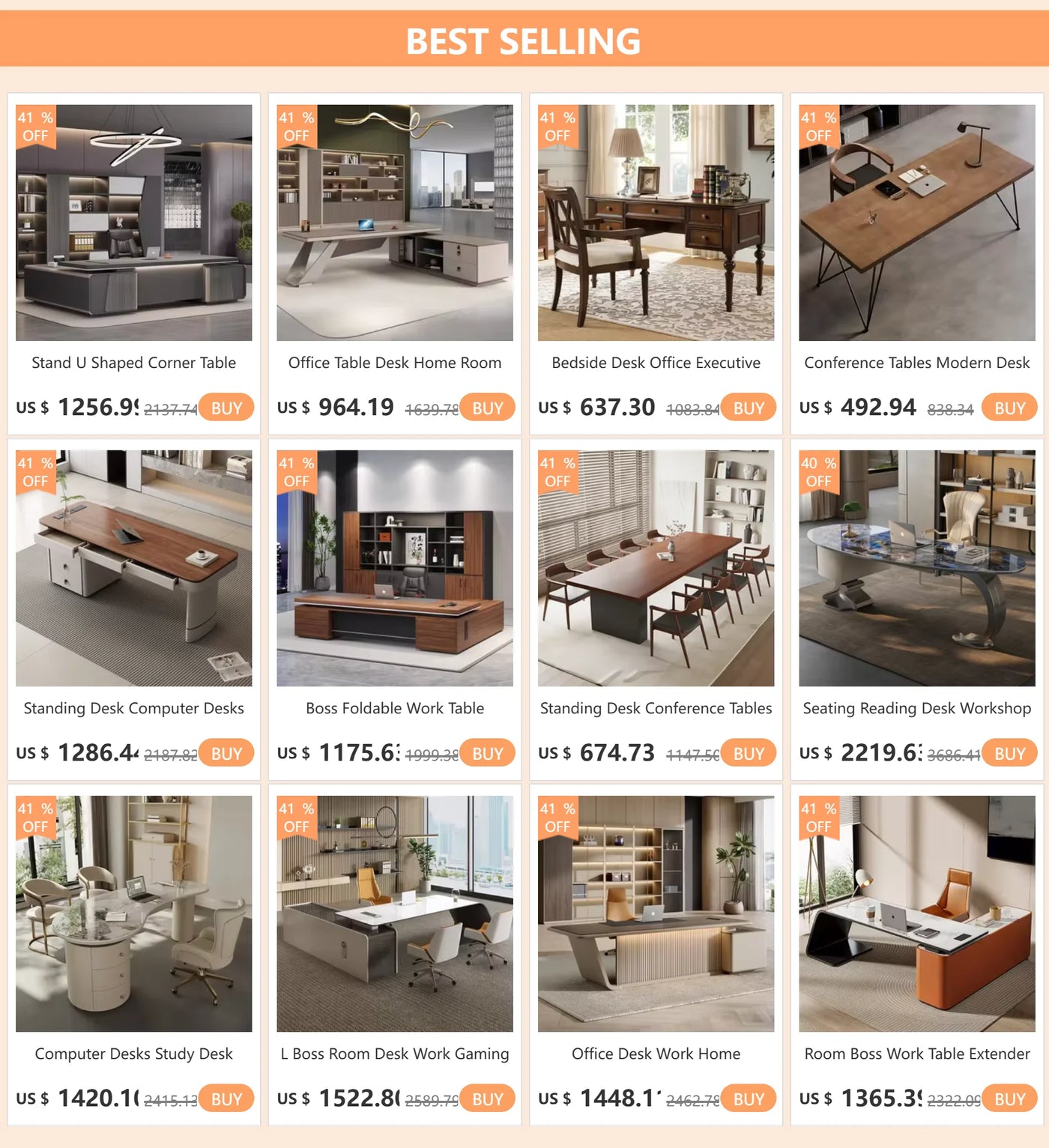 Office Desk Work Gaming Organizer Computer Desks Offices Seating Workstation Modern Table Home Furniture Bureau Meuble Desktop