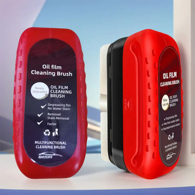 Car Glass Sponge Cleaning Brush Car Window Glass Cleaner Removes Dirt Windshield Oil Film Cleaner Glass Oil Film Cleaning Brush