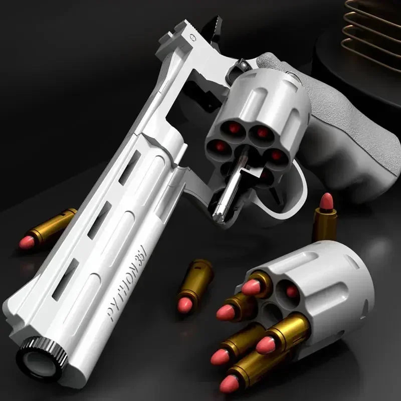 2025 Birthday Party Gift: ZP5 Wheel Soft Bullet Gun 357 Simulation Shooting Toy Pistol Adult Boy Children Soft Bullet Toy Gun