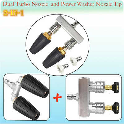 WCS-Power Pressure Washer Dual Power Washer Nozzle Tip High Pressure Washer Accessories