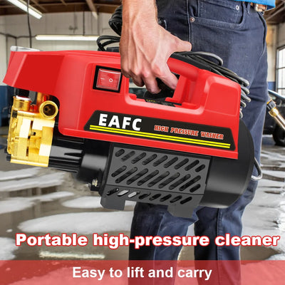 1000W 200Bar Electric Pressure Car Washer Multifuntional Portable High Power Cleaner with Foam Spray Water Gun for Home & Car