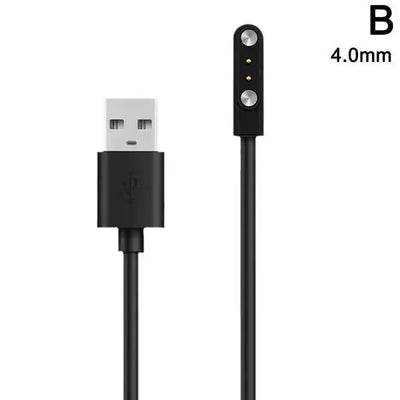 Smart Watch Charging Cable 2 Pin 4 Pins USB Charger Cord 0.5m Universal for Smartwatch 7.62mm 2.84mm 4mm Magnetic Charger