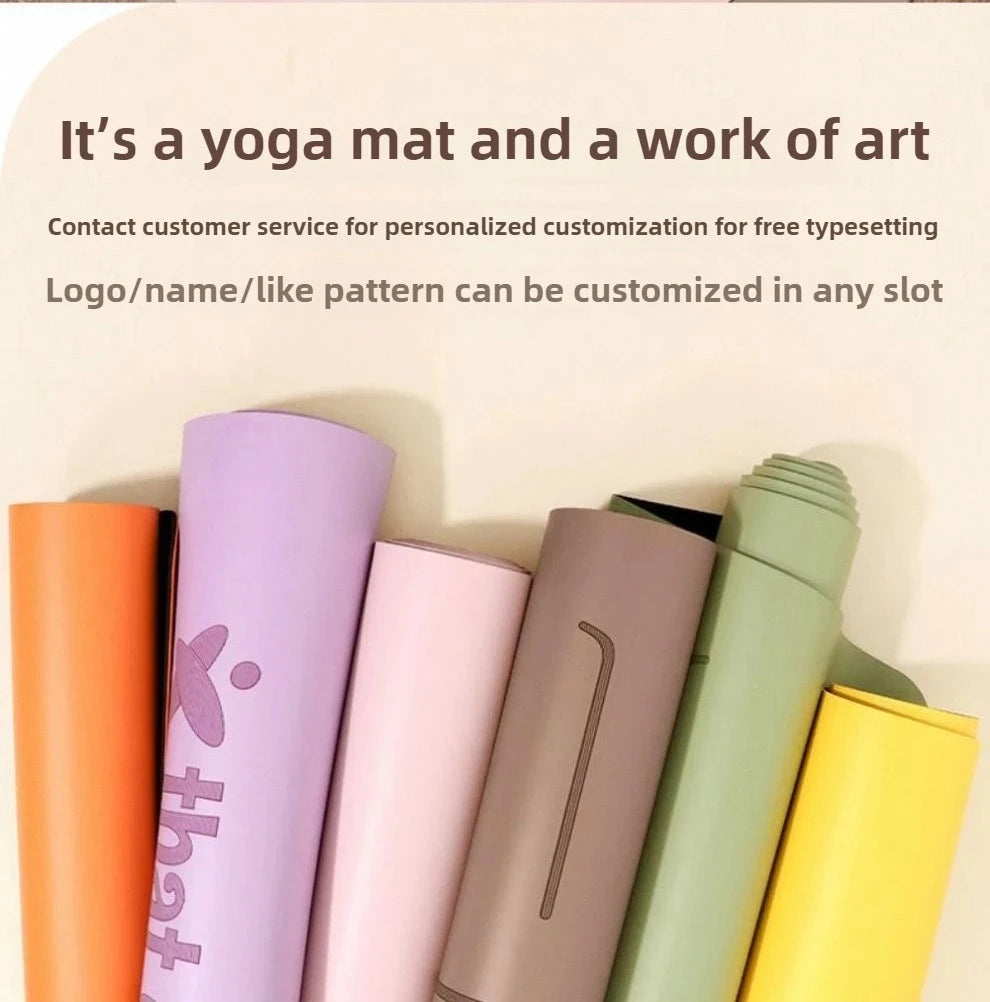 Non-Slip Yoga Mats Pure Color Rubber - Professional Studio Equipment for Women Fitness, Pilates Thick Exercise Mat 요가매트