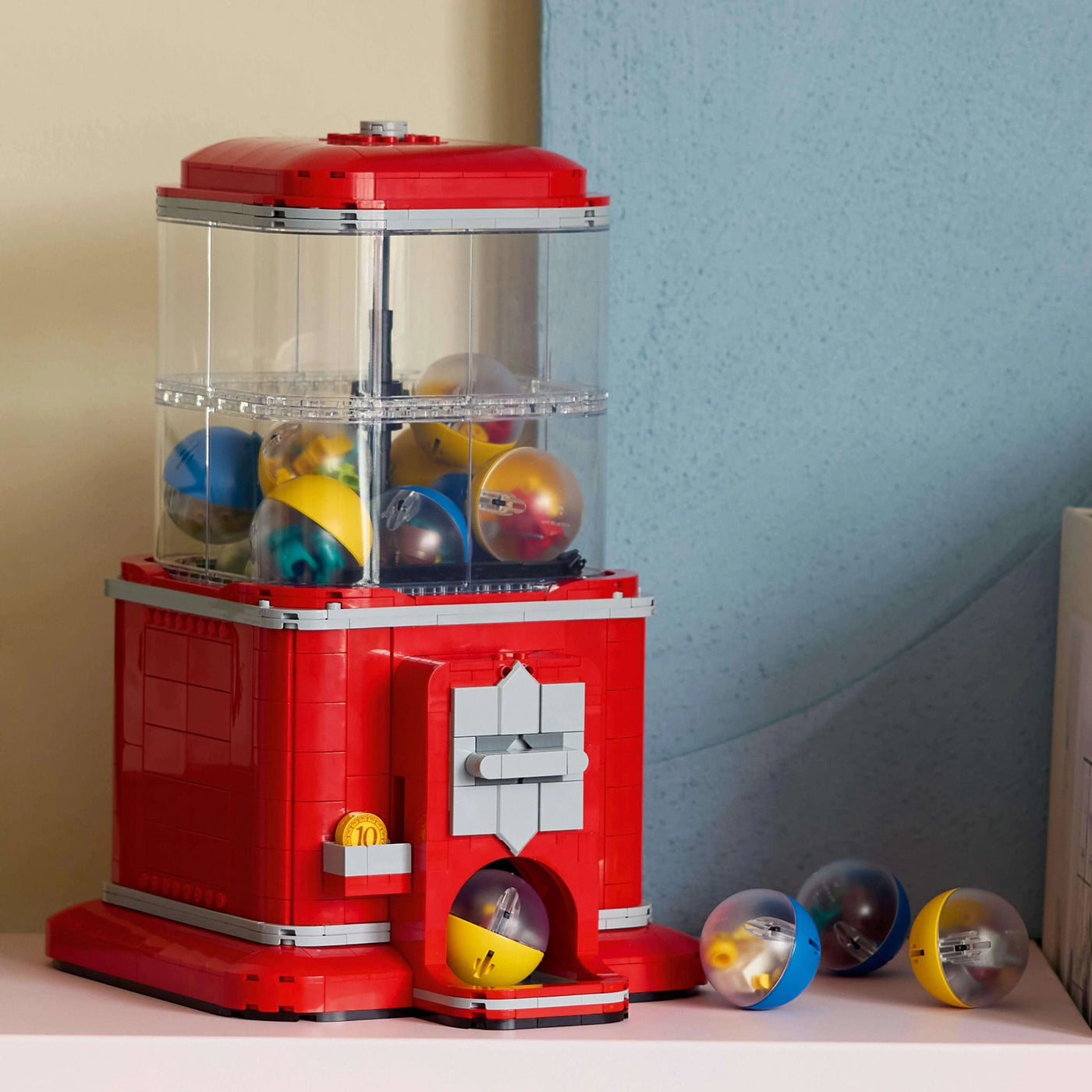 2025 New Creative Vending Machine DIY Gacha Technology 21358 Building Blocks Puzzle Game Brick Toy Girl Boy Christmas Gifts