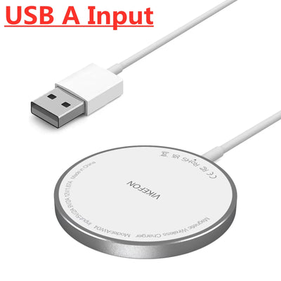 Magnetic Wireless Charger Pad Stand for iPhone 16 15 14 13 Pro Max Mini Airpods PD Macsafe Earphone Phone Fast Charging Station