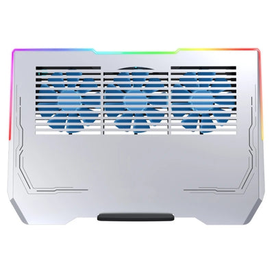 Aluminum LED Gaming Laptop Cooling Pad Laptop Cooling Stand External Cooling Fan Cooling Laptop with USB/USB C Port