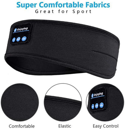 Fone Bluetooth Earphones Sports Sleeping Headband Elastic Wireless Headphones Music Eye Mask Wireless Bluetooth Headset Headband