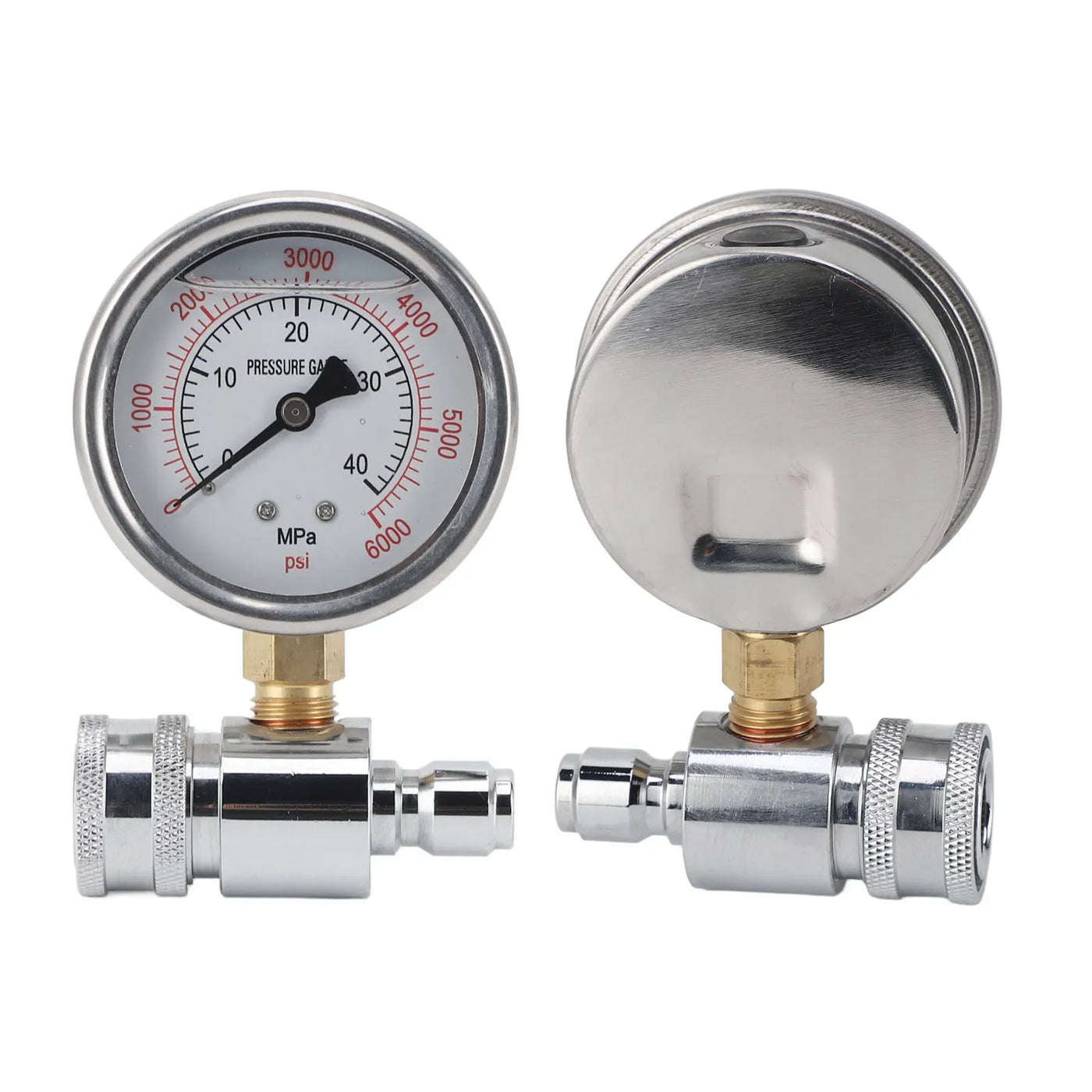 Pressure Washer Parts Accessories Pressure Washer Gauge 6000psi High Pressure 3/8in Quick Connect Parts Accessories