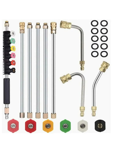 4000 Psi Telescoping High Pressure Washer Wand Set Commercial Grade Pressure Washer For Gutter & Roof Drainage & Walls Cleaning