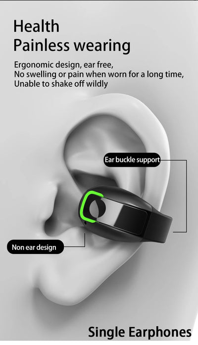 Ear clip earphones, Bluetooth wireless earphone
