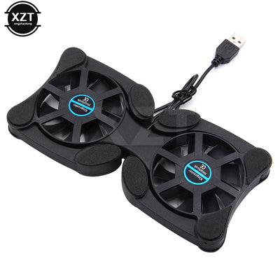 Portable Laptop Cooling Stand Foldable Fan Cooler Cooling Pad Laptop CPU Cooler USB Cooler