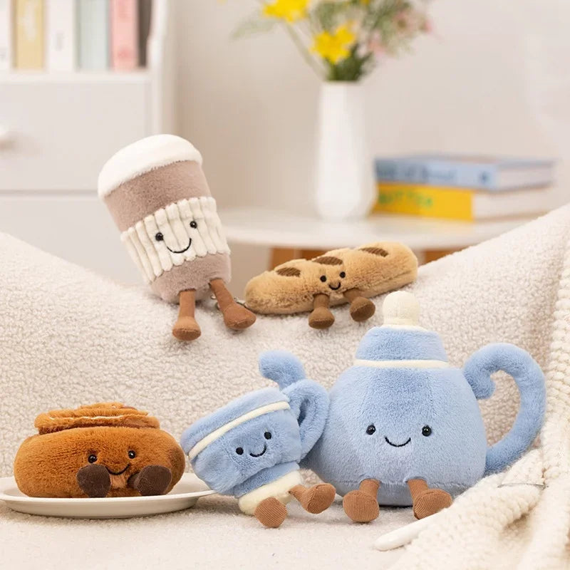 2025 Kawaii Jellycat afternoon tea series plush toy doll cartoon anime cute children's birthday gift fun doll
