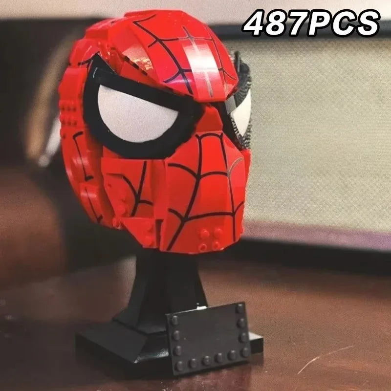 2025 new compatible 76285 red helmet building block series brick model toy children's birthday decoration party gift ornament