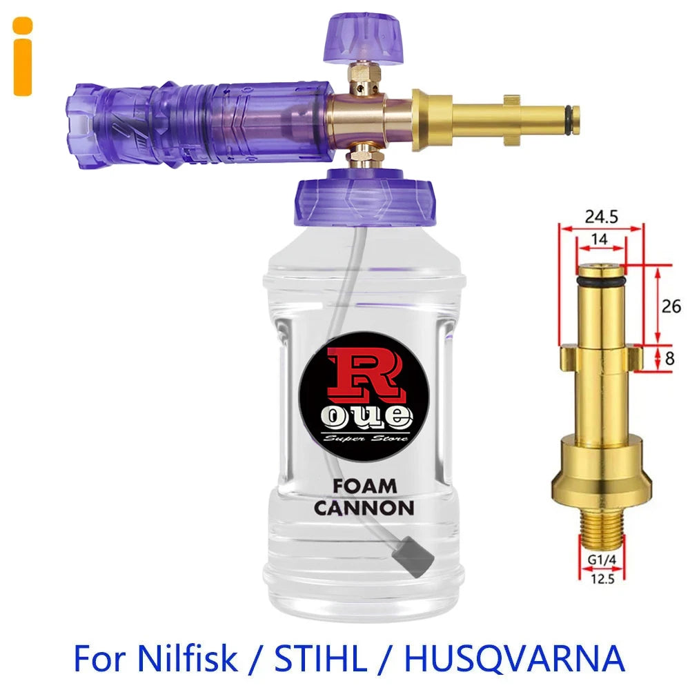 Pressure Washer  Snow Foam Lance Foam Nozzle Car Wash Foam Maker for parkside Karcher Elitech Bort AR Bosch Pressure Washer