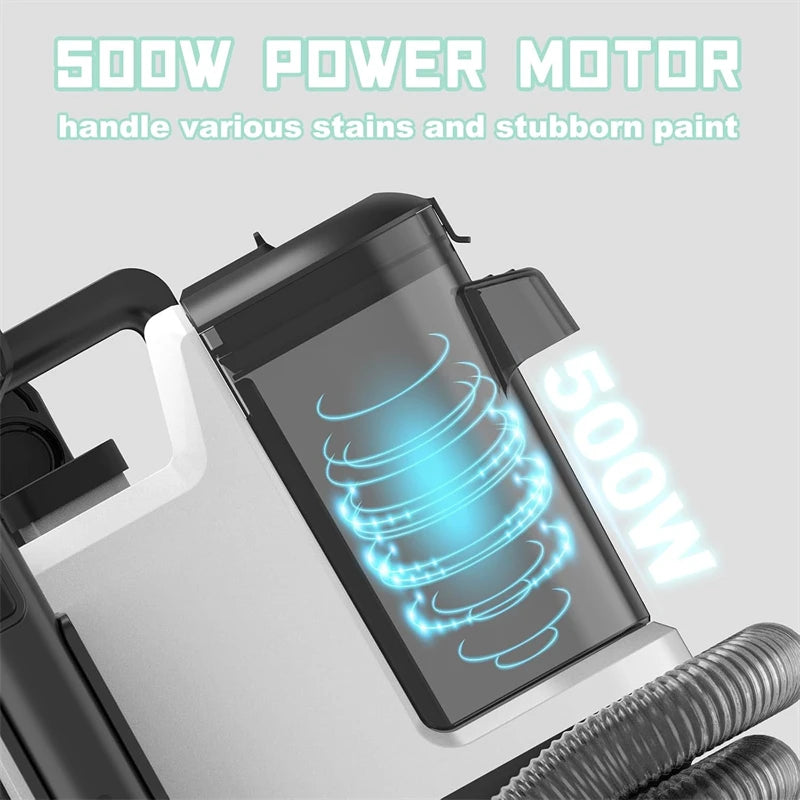 500W Spot Cleaner 12KPa Handheld Carpet Cleaner for Sofa Curtain Pet Hair Spray Suction Integrated Machine Clean Machine