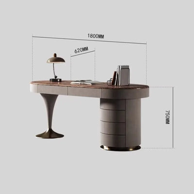 Modern European Floor Standing Office Desk Luxury Design Escritorios De Ordenador Upgrade Your Home Office Aesthetic Furniture