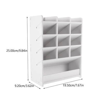 Desktop Storage Box Wood Office Stationery Organizer