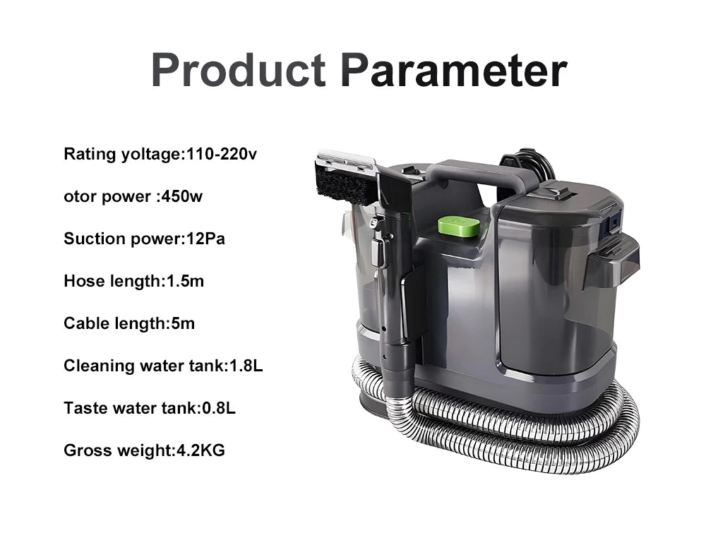 All-in-One Household Carpet Curtain Vacuum Cleaner Multifunctional Fabric Cleaning Machine Sofa Vacuuming Wash Machine