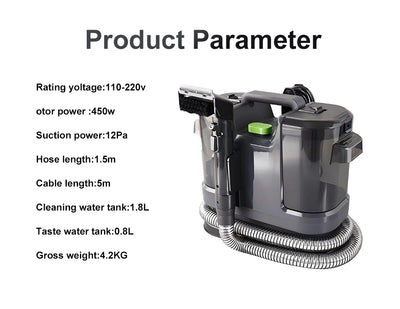 All-in-One Household Carpet Curtain Vacuum Cleaner Multifunctional Fabric Cleaning Machine Sofa Vacuuming Wash Machine