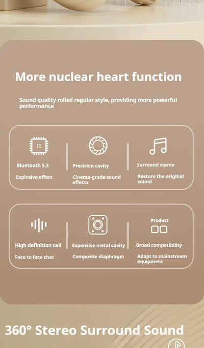 Over Ear HIFI Stereo Headsets Wireless Bluetooth Headphones Sports Gaming Earphones with HD Mic Support TF/AUX noise reduction