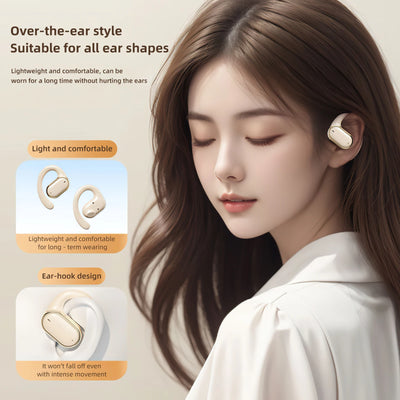X91 OWS Earhook Earphones Bluetooth 5.3 Low Latency Gaming Sport Headset HiFi Stereo Noise Reduction Wireless Headphones Earbuds
