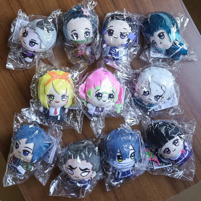 New 10cm Anime Demon Slayer Tomioka Giyu Kamado Tanjirou Kamado Nezuko Agatsuma Zenitsu Shinazugawa Genya Plush Toy Doll Gift