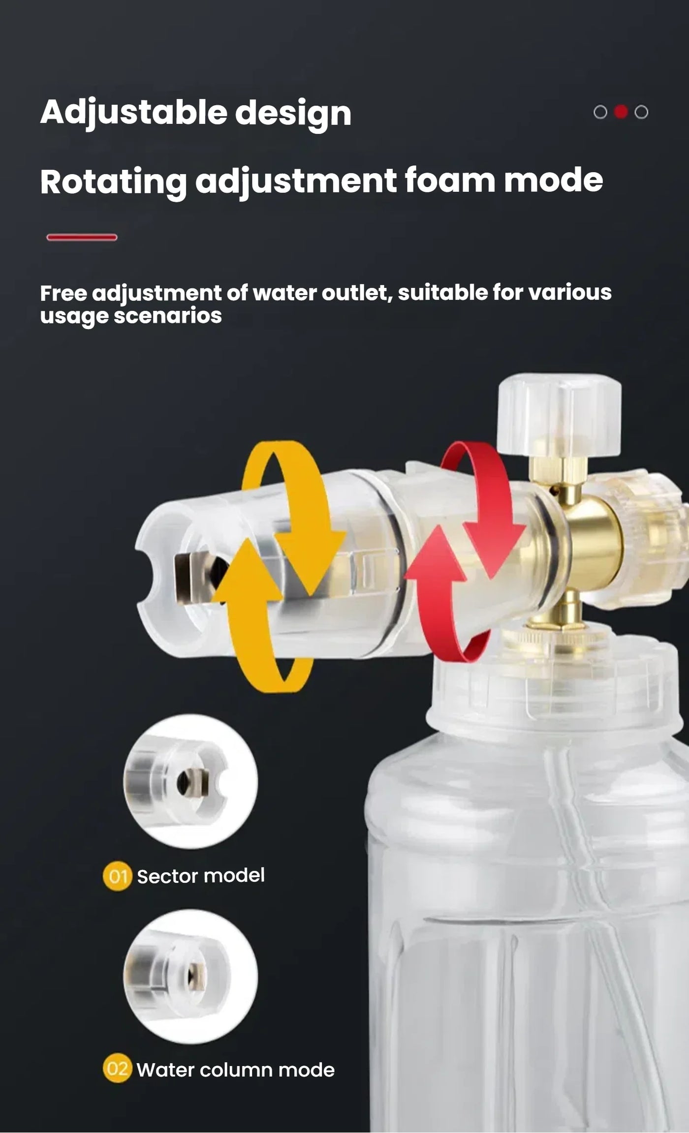 Pressure Washer Foam Cannon， Foam Generator Snow Foam Lance， 1/4” Quick Connector， Adjustable Sprayer Nozzle，Pressure Washer Kit