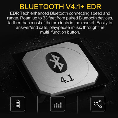 Wireless Sports Earphones In-Ear Bluetooth Headset Sweatproof Noise Cancelling TWS Earbuds for Running Gym Workouts