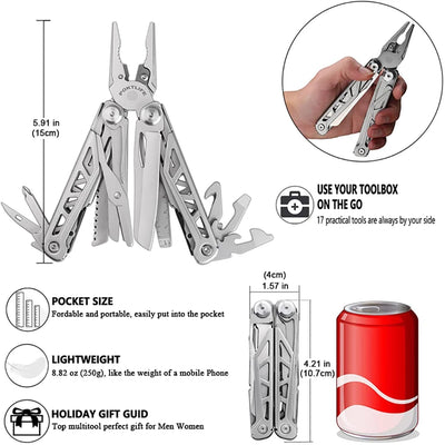 Multitool Folding Knives Pliers Wire Cutter Can Opener Screwdriver Scissor Clamp Hand Tools Diy EDC Survival Gear Manual Pliers